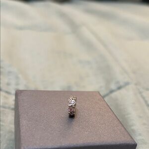 Pandora disney mickey head spacer pink crystal